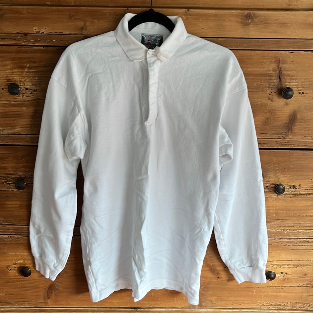 Columbia Knit Rugby Shirt, White